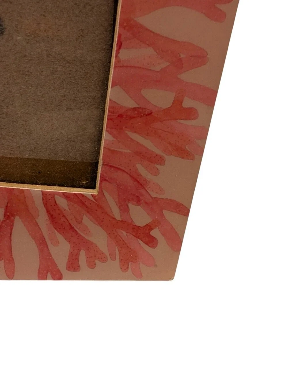 PICTURE FRAME Pink Square Rectangular Artful Cute 2PC Set Lot Pair